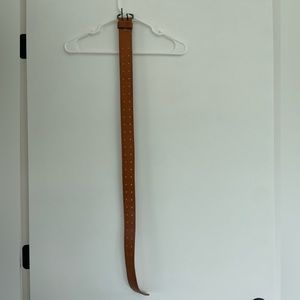 J. Crew Brown Tan Leather Wide Belt